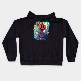 Rubber Hose Halloween Kids Hoodie